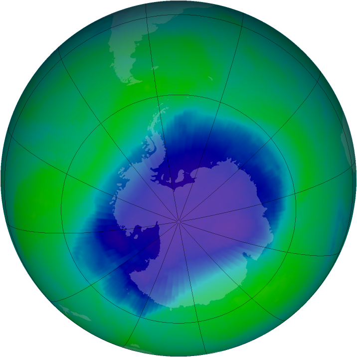 Ozone Map 1998-11-28